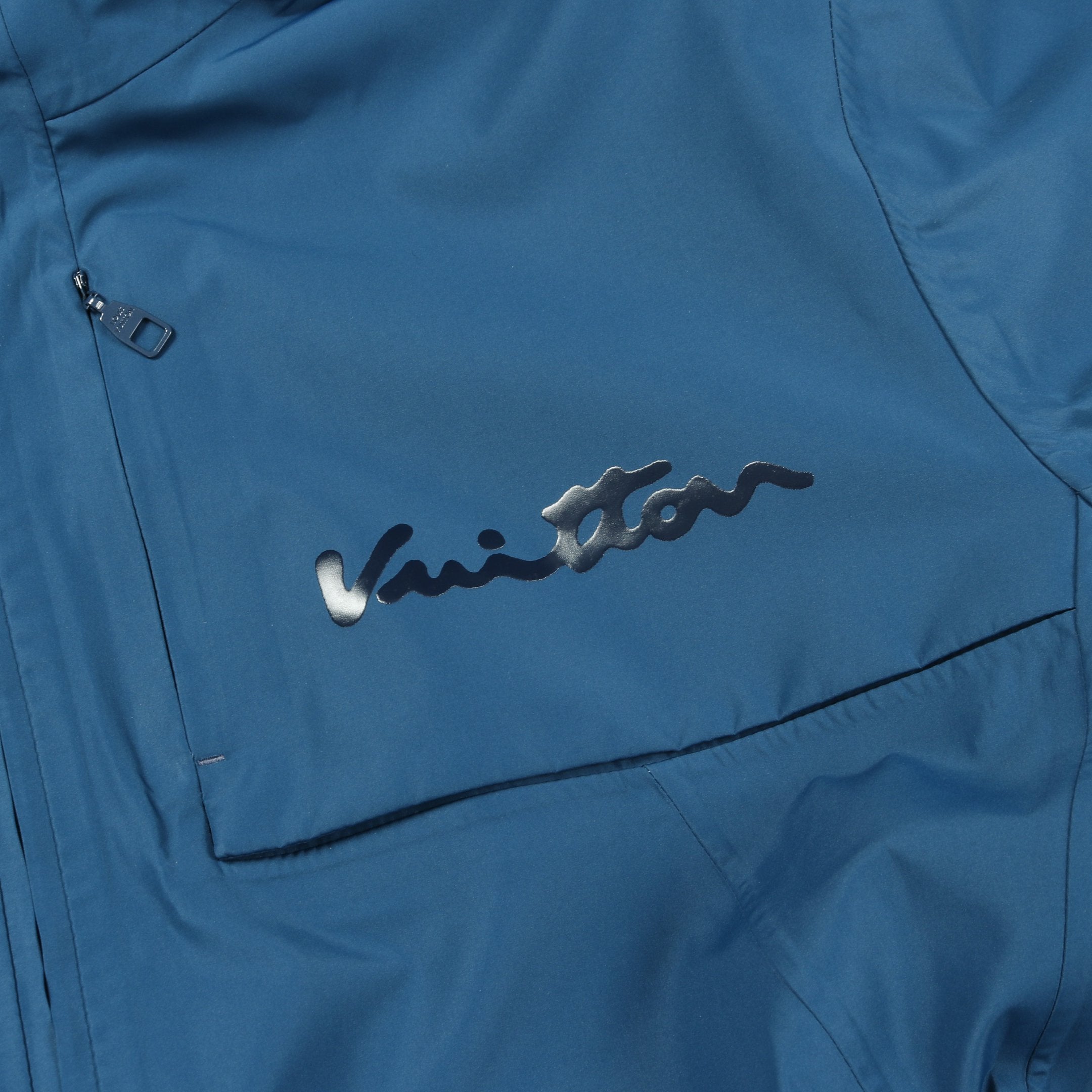 シグネチャーフードジャケット マウンテンパーカー ジャケット ブルー