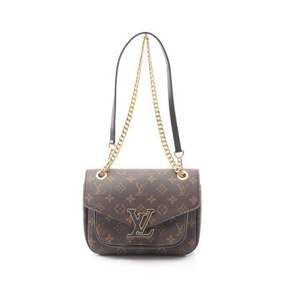 パッシー モノグラム チェーンショルダーバッグ PVC レザー ブラウン ブラック ルイヴィトン バッグ LOUIS VUITTON