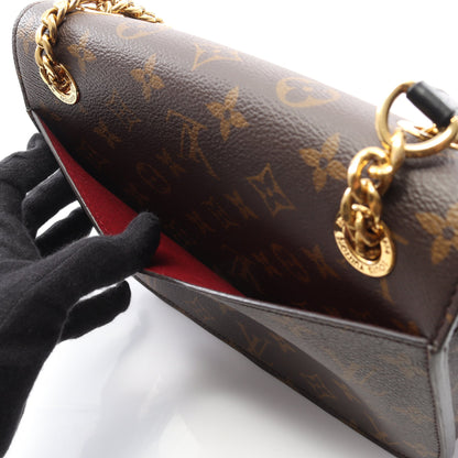 パッシー モノグラム チェーンショルダーバッグ PVC レザー ブラウン ブラック ルイヴィトン バッグ LOUIS VUITTON