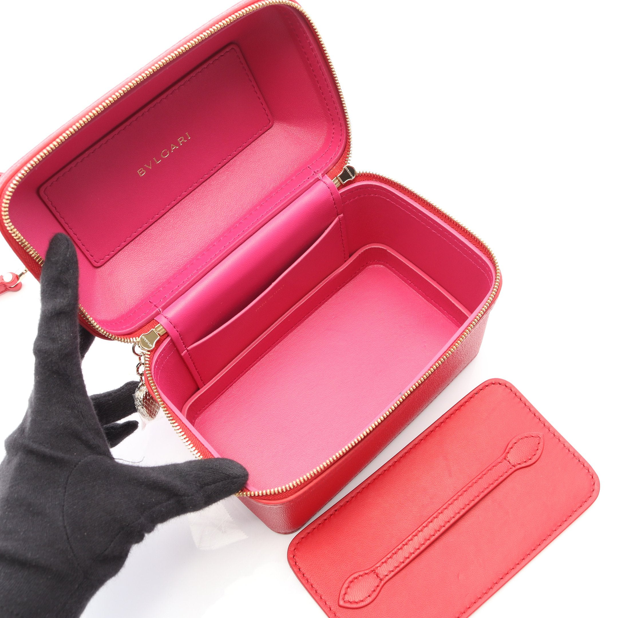 セルペンティ ジュエリーボックス バニティバッグ ハンドバッグ レザー