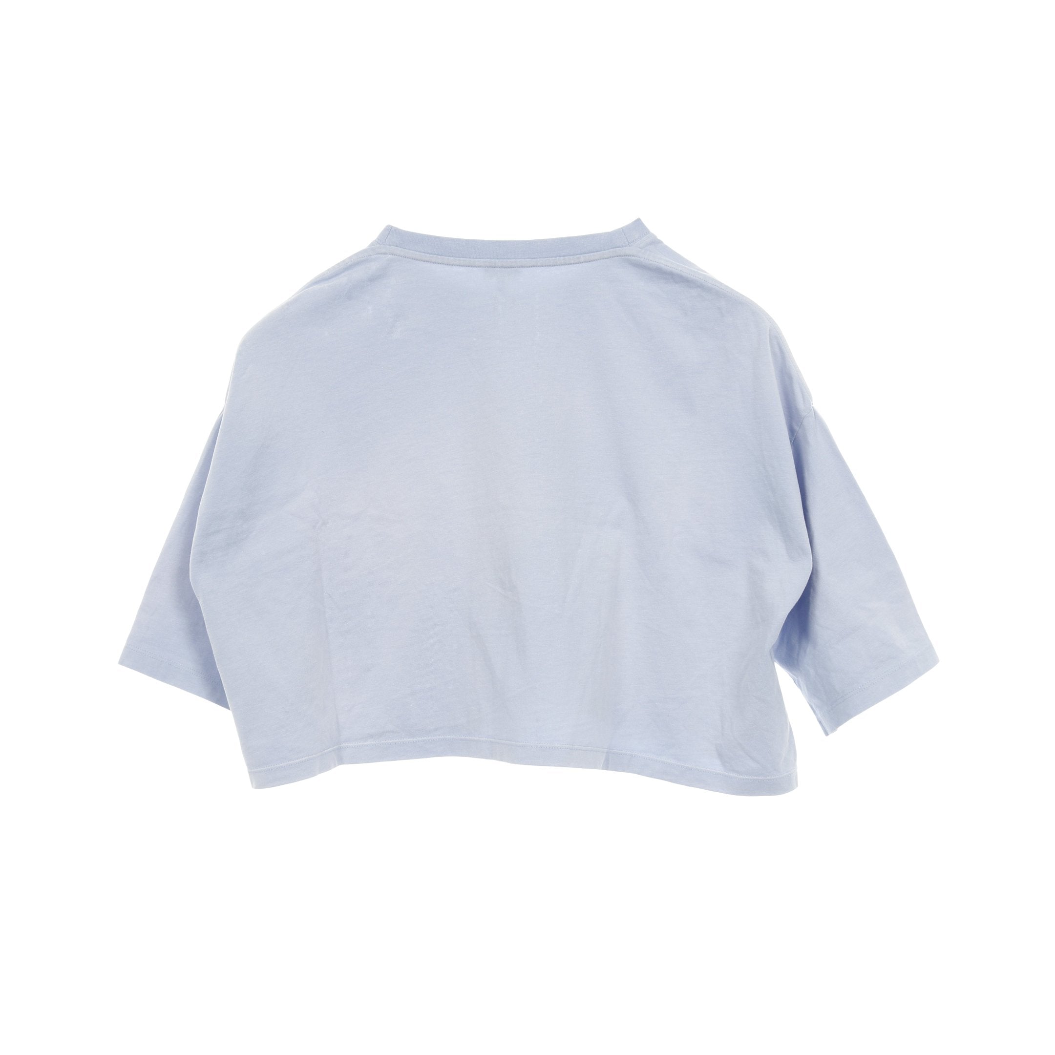 アナグラム Tシャツ コットン ブルーグレー クロップド丈 ロエベ