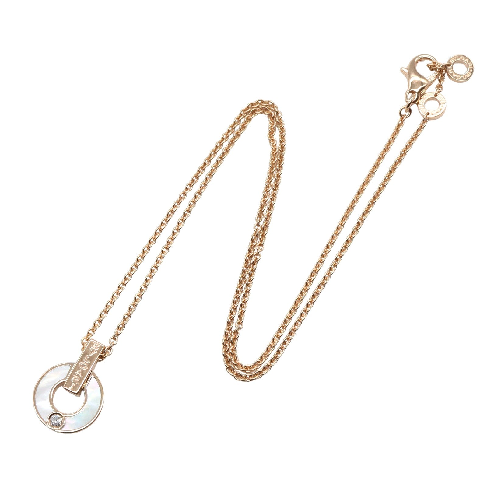 ブルガリ　BVLGARI ネックレス　マザーオブパール　ピンクゴールド ブルガリ BVLGARI ブルガリブルガリネックレス マザーオブパール
