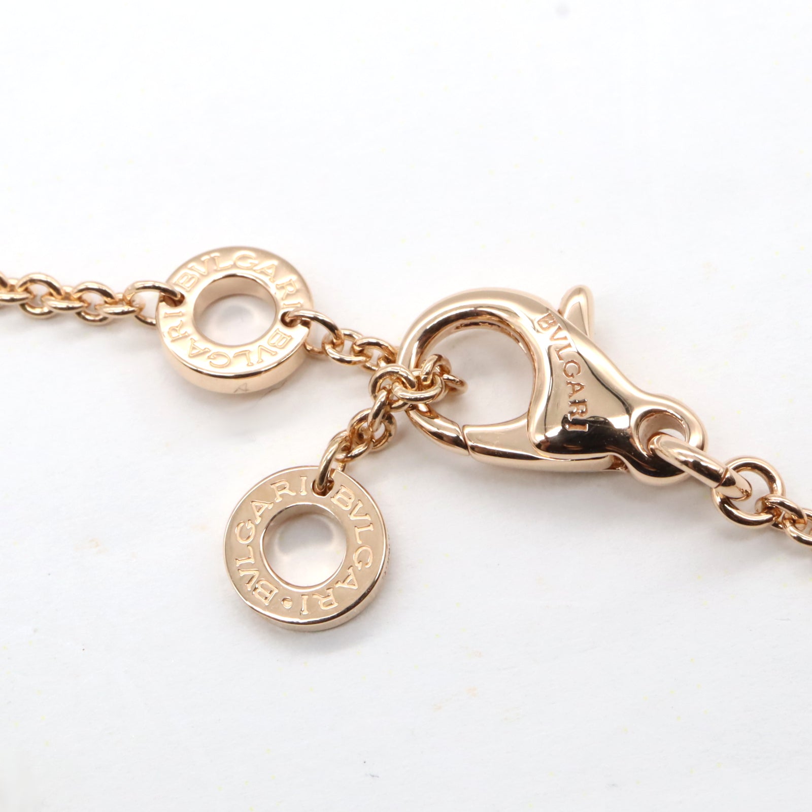 ブルガリブルガリ ネックレス 1PD マザーオブパール ネックレス K18PG