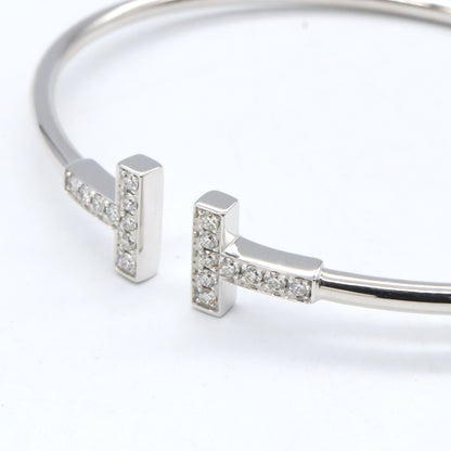 Tワイヤー ブレスレット ダイヤ バングル K18WG（ホワイトゴールド） ダイヤモンド クリア ティファニー アクセサリー TIFFANY & Co.