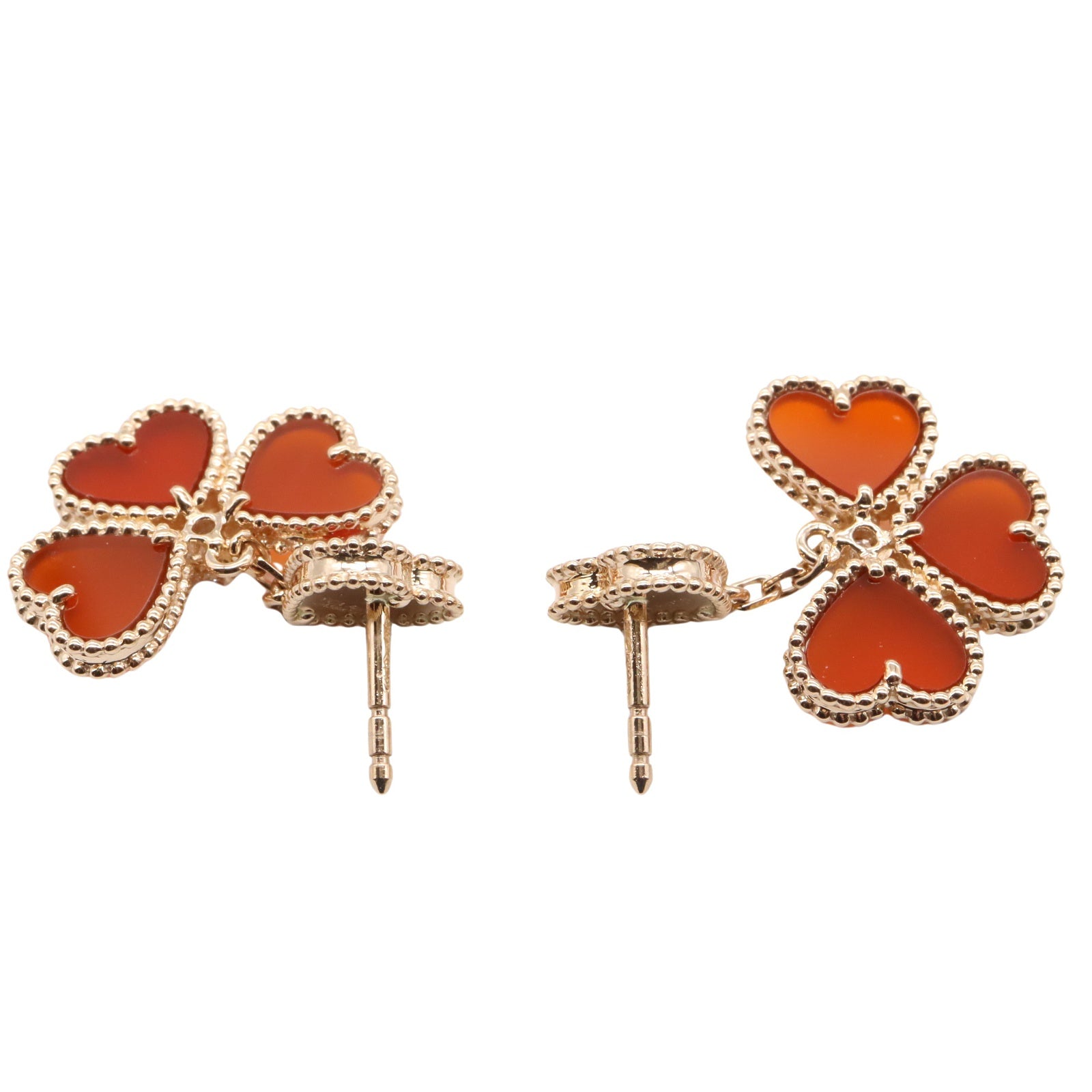 ウスカバード　カーネリアン スウィートアルハンブラ ハート ピアス 2PD カーネリアン ピアス K18PG