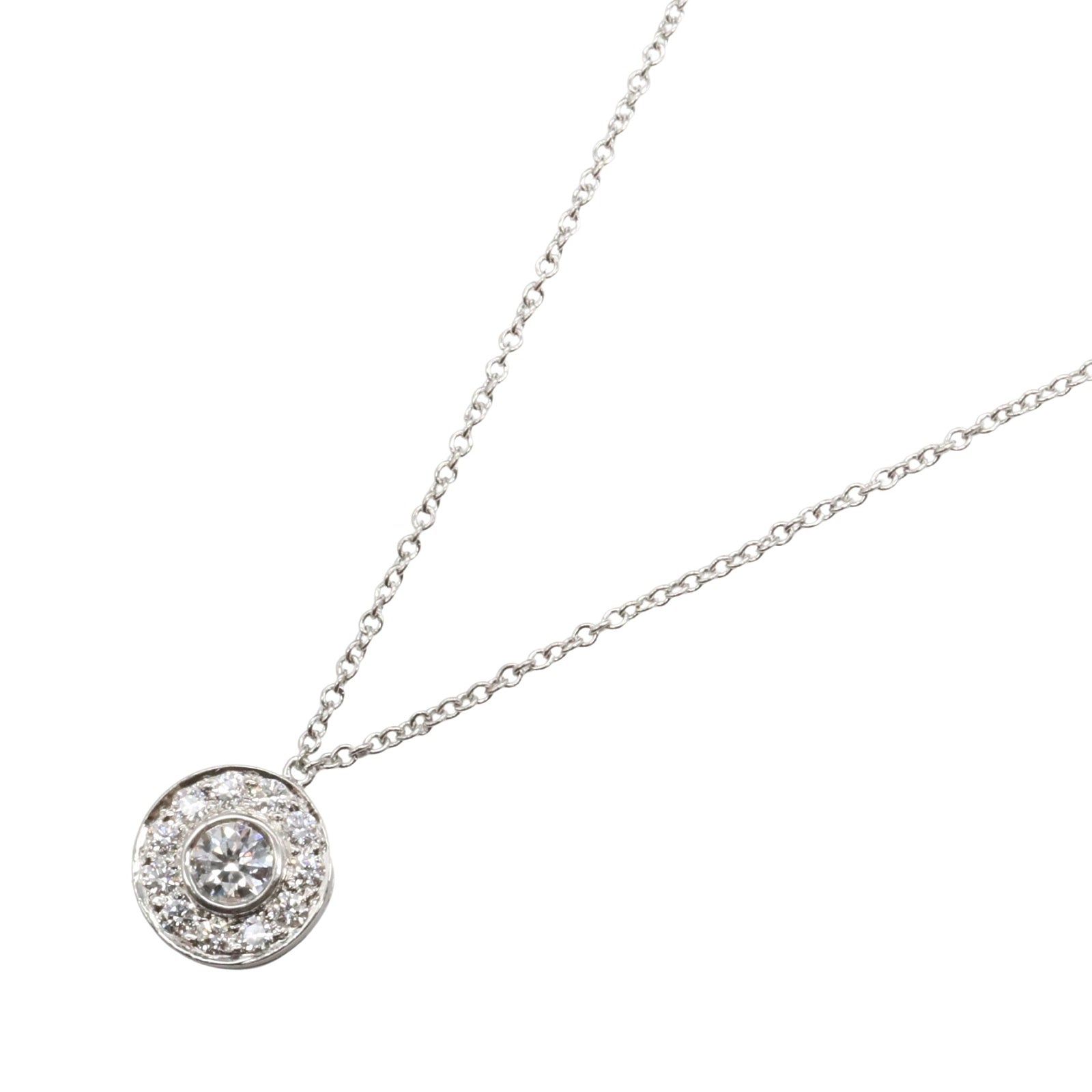 サークレット ネックレス ダイヤ ネックレス Pt950プラチナ ダイヤモンド クリア ティファニー アクセサリー TIFFANY & Co.