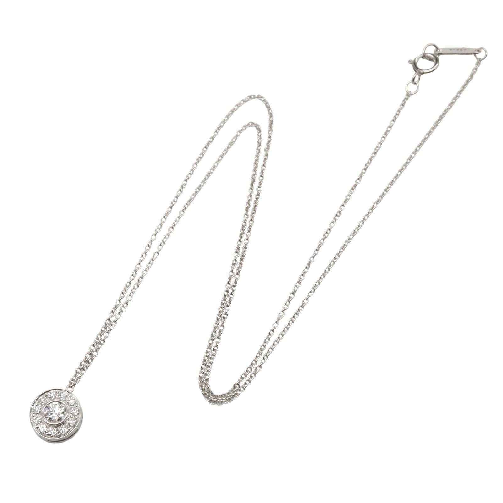 TIFFANY　プラチナ950　ダイヤネックレス TIFFANY ティファニー ソリティア スタッド ダイヤモンド プラチナ950