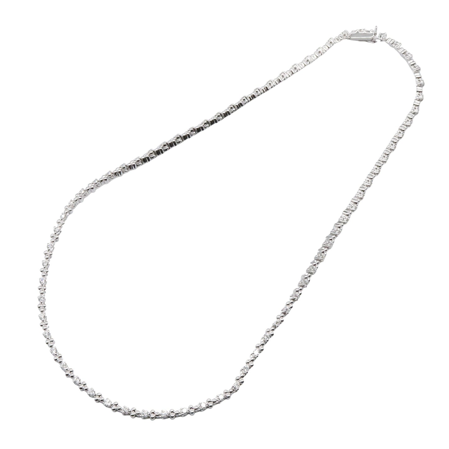 ダイヤネックレス ネックレス K18WG（ホワイトゴールド） ダイヤモンド クリア タサキ アクセサリー TASAKI