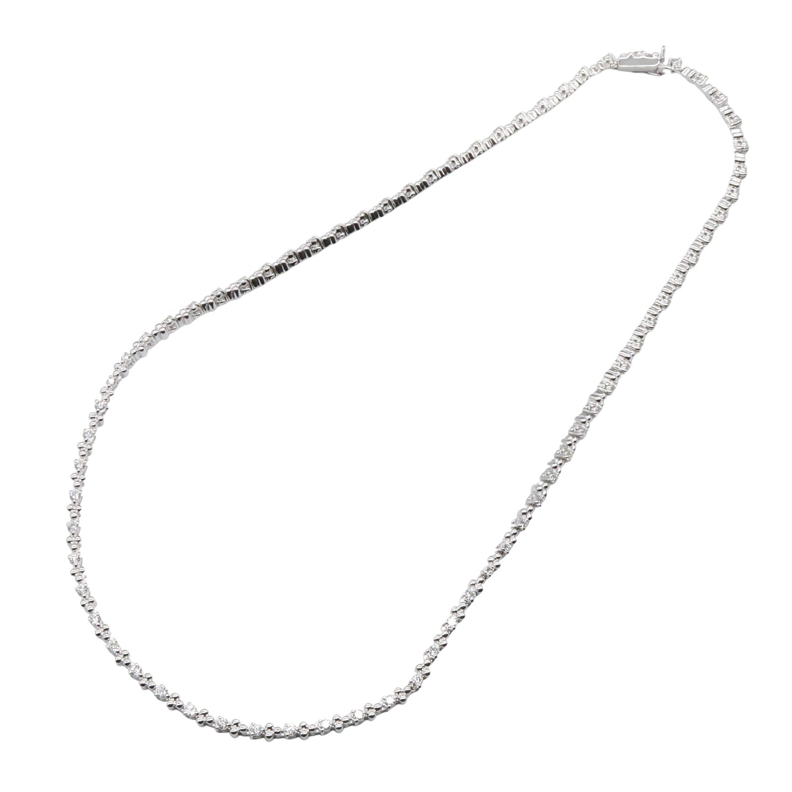 ダイヤネックレス ネックレス K18WG（ホワイトゴールド） ダイヤモンド クリア タサキ アクセサリー TASAKI