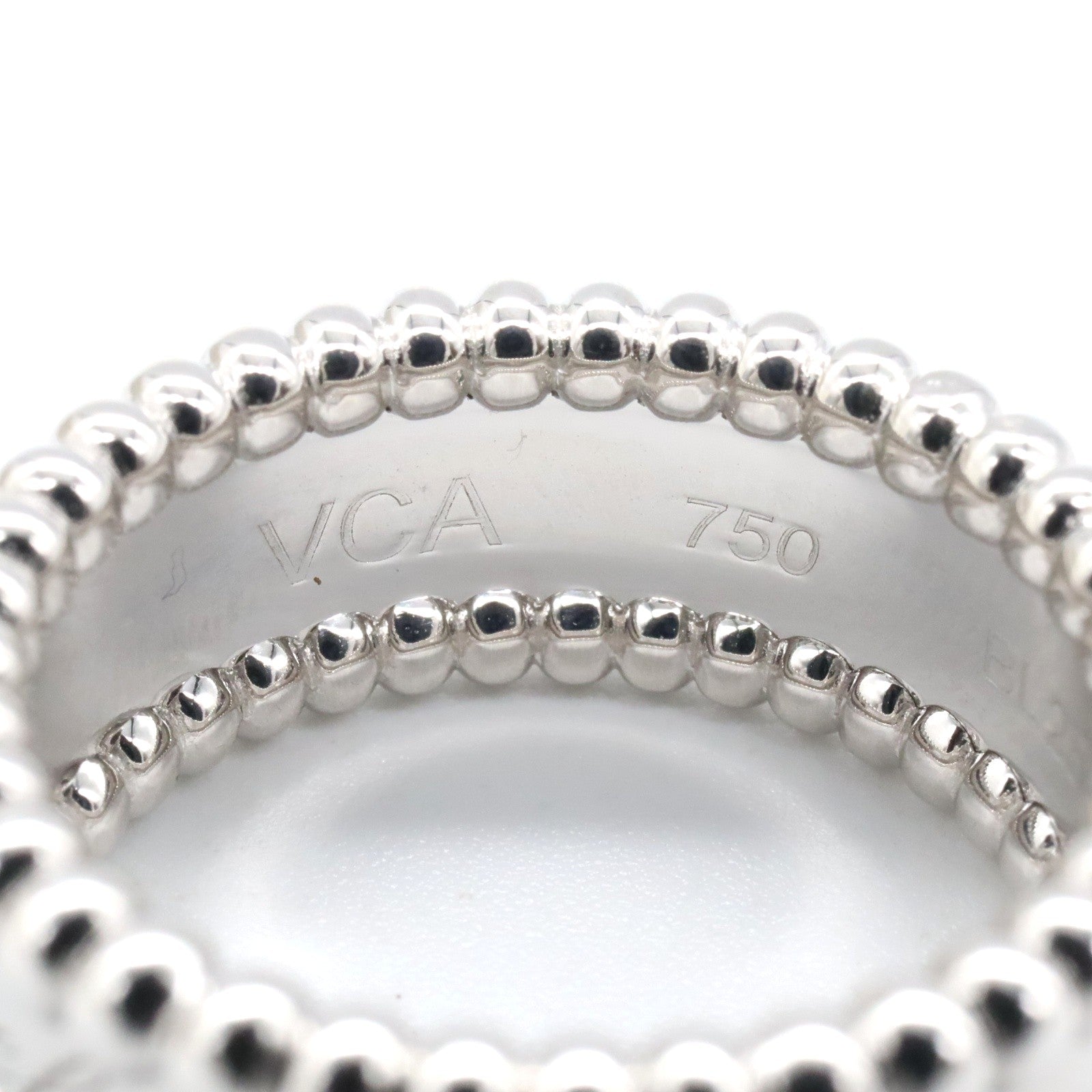 ペルレ シニアチュール リング リング 指輪 K18WG（ホワイトゴールド