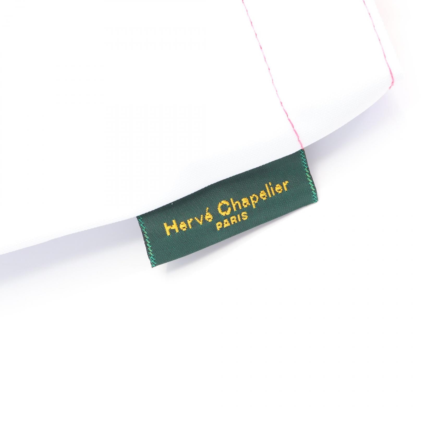 ナイロン舟型トートM ハンドバッグ トートバッグ ナイロン ホワイト ピンク エルベシャプリエ バッグ Herve Chapelier