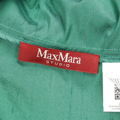 DOROTY シャンタン ジャケット シルク グリーン マックスマーラステュディオ アウター Max Mara Studio