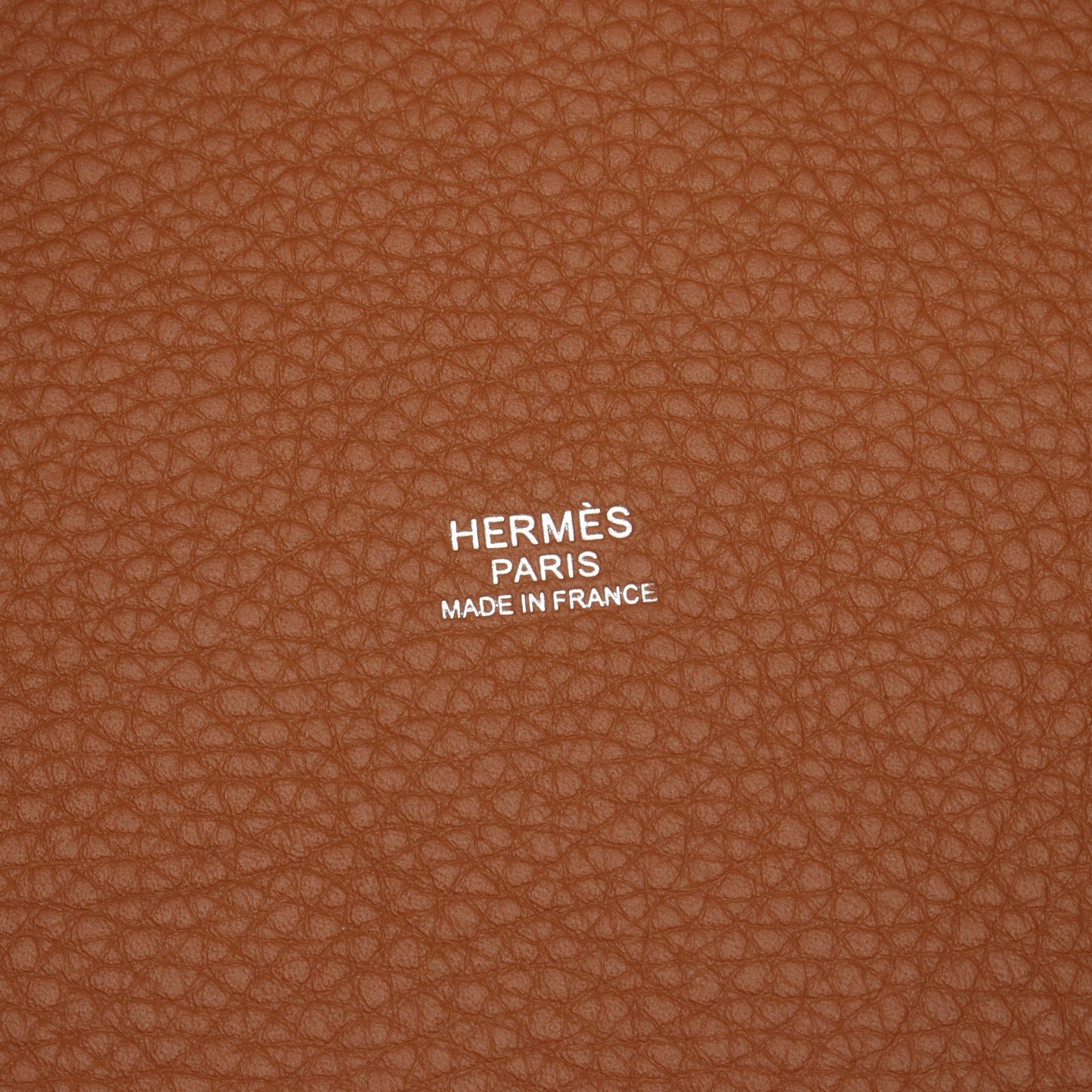 ピコタンロックMM ゴールド ハンドバッグ トリヨンクレマンス ブラウン シルバー金具 W刻印 エルメス バッグ HERMES