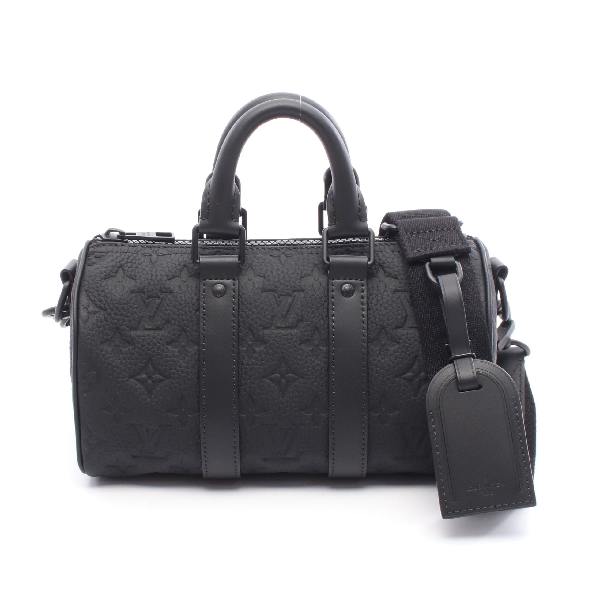 キーポル バンドリエール25 トリヨンモノグラム ノワール ハンドバッグ レザー ブラック 2WAY ルイヴィトン バッグ LOUIS VUITTON