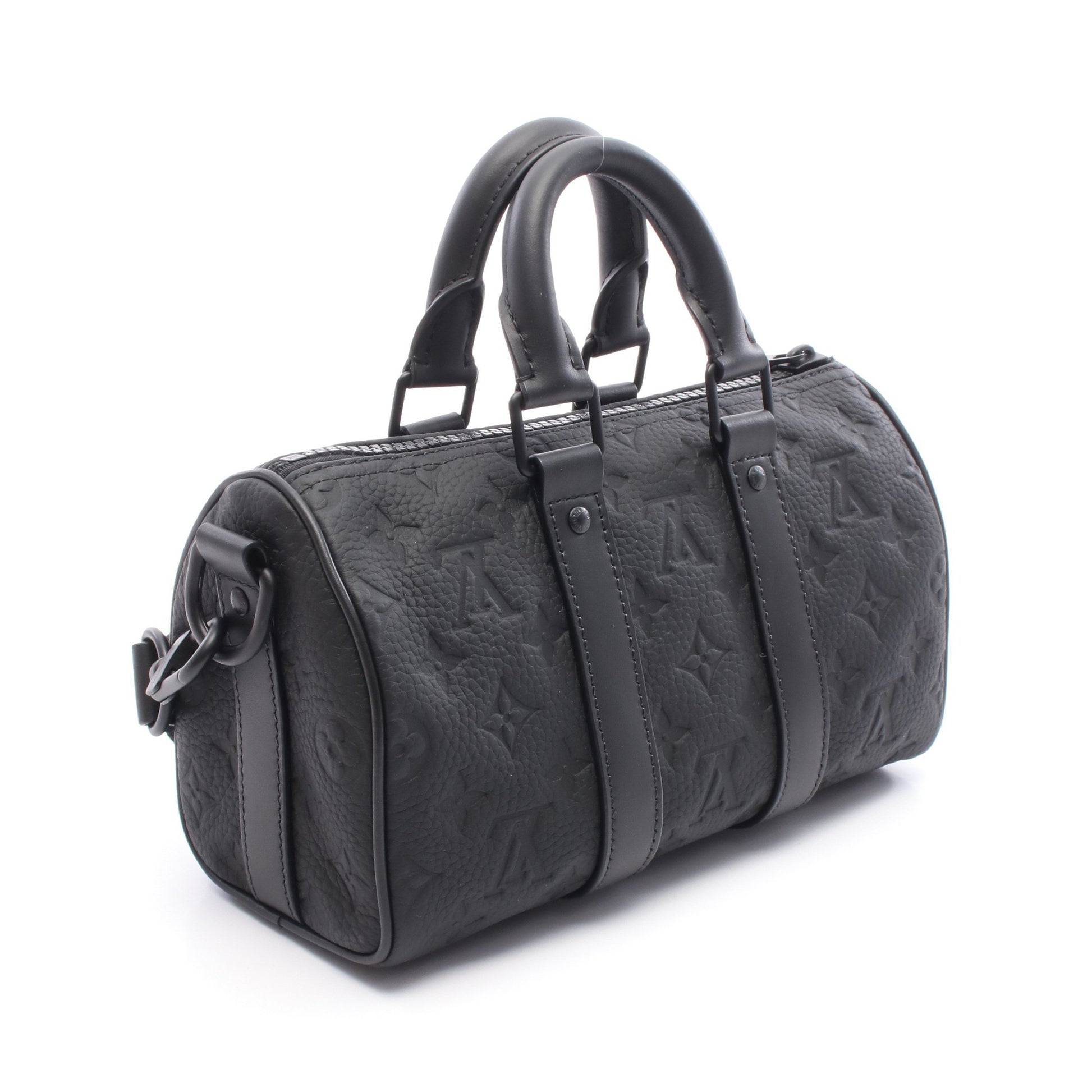 キーポル バンドリエール25 トリヨンモノグラム ノワール ハンドバッグ レザー ブラック 2WAY ルイヴィトン バッグ LOUIS VUITTON