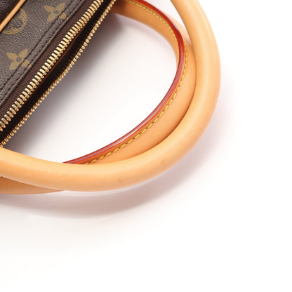 キャリーオール モノグラム ボストンバッグ PVC レザー ブラウン ルイヴィトン バッグ LOUIS VUITTON