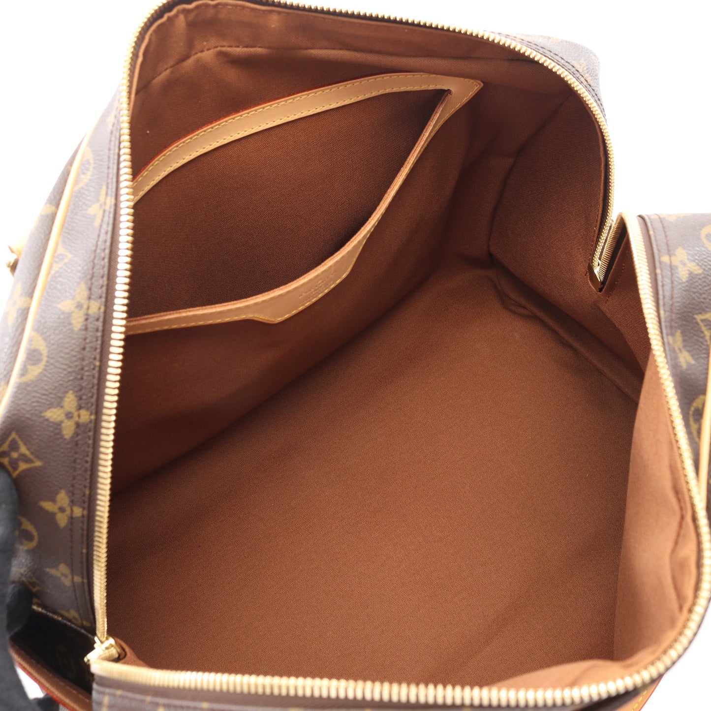 キャリーオール モノグラム ボストンバッグ PVC レザー ブラウン ルイヴィトン バッグ LOUIS VUITTON