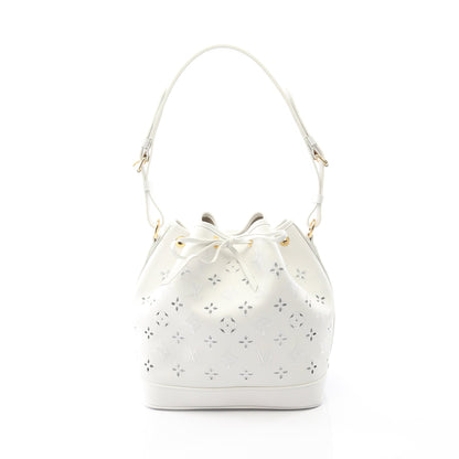 ノエPM LVブロデリーアングレーズ ショルダーバッグ レザー ホワイト ルイヴィトン バッグ LOUIS VUITTON