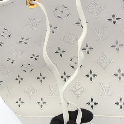 ノエPM LVブロデリーアングレーズ ショルダーバッグ レザー ホワイト ルイヴィトン バッグ LOUIS VUITTON