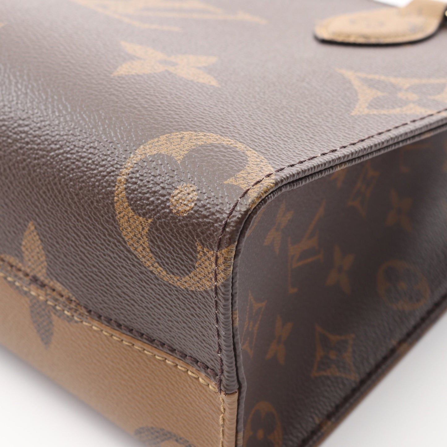 オンザゴーPM モノグラムジャイアント リバース ハンドバッグ PVC ブラウン ベージュ 2WAY ルイヴィトン バッグ LOUIS VUITTON