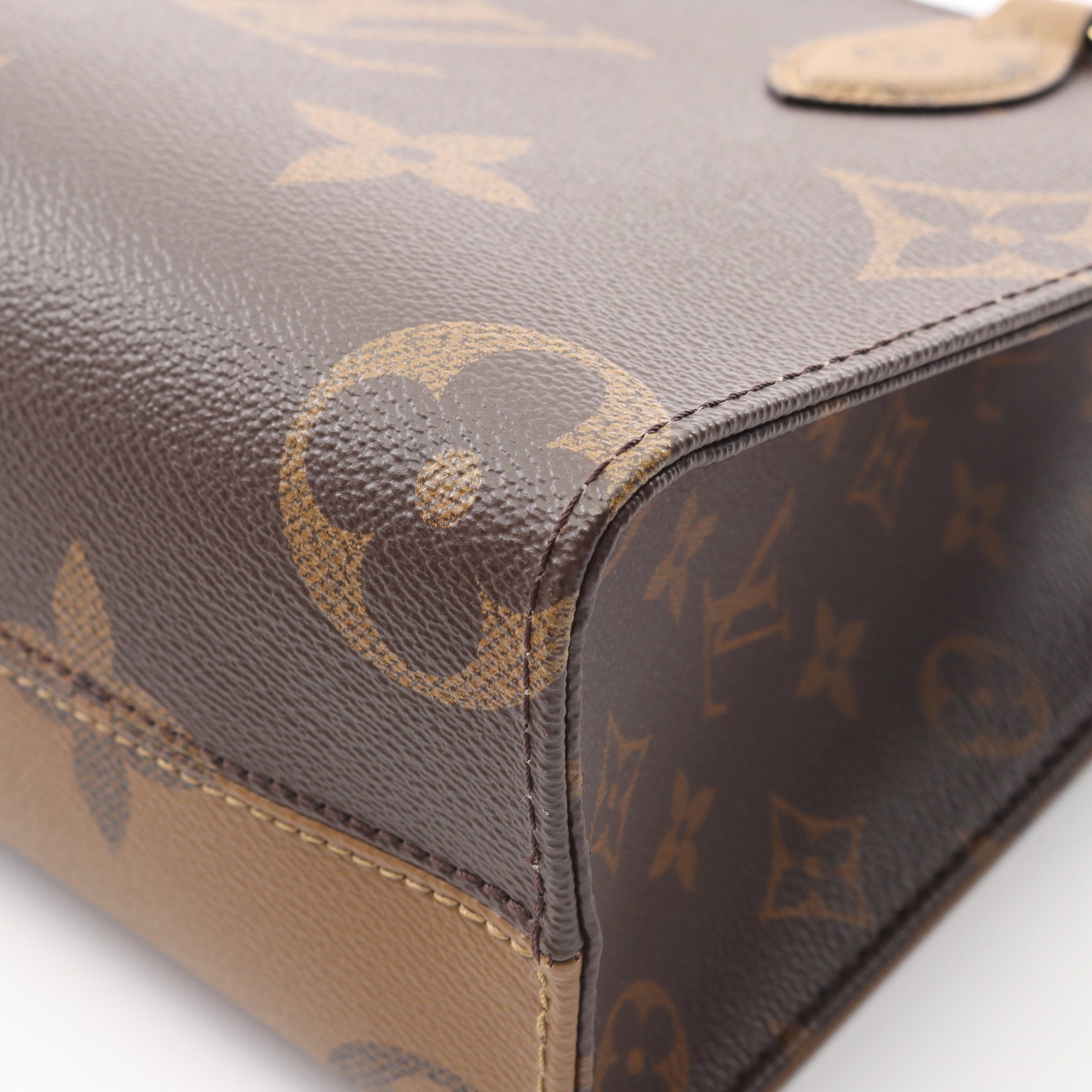オンザゴーPM モノグラムジャイアント リバース ハンドバッグ PVC ブラウン ベージュ 2WAY ルイヴィトン バッグ LOUIS VUITTON