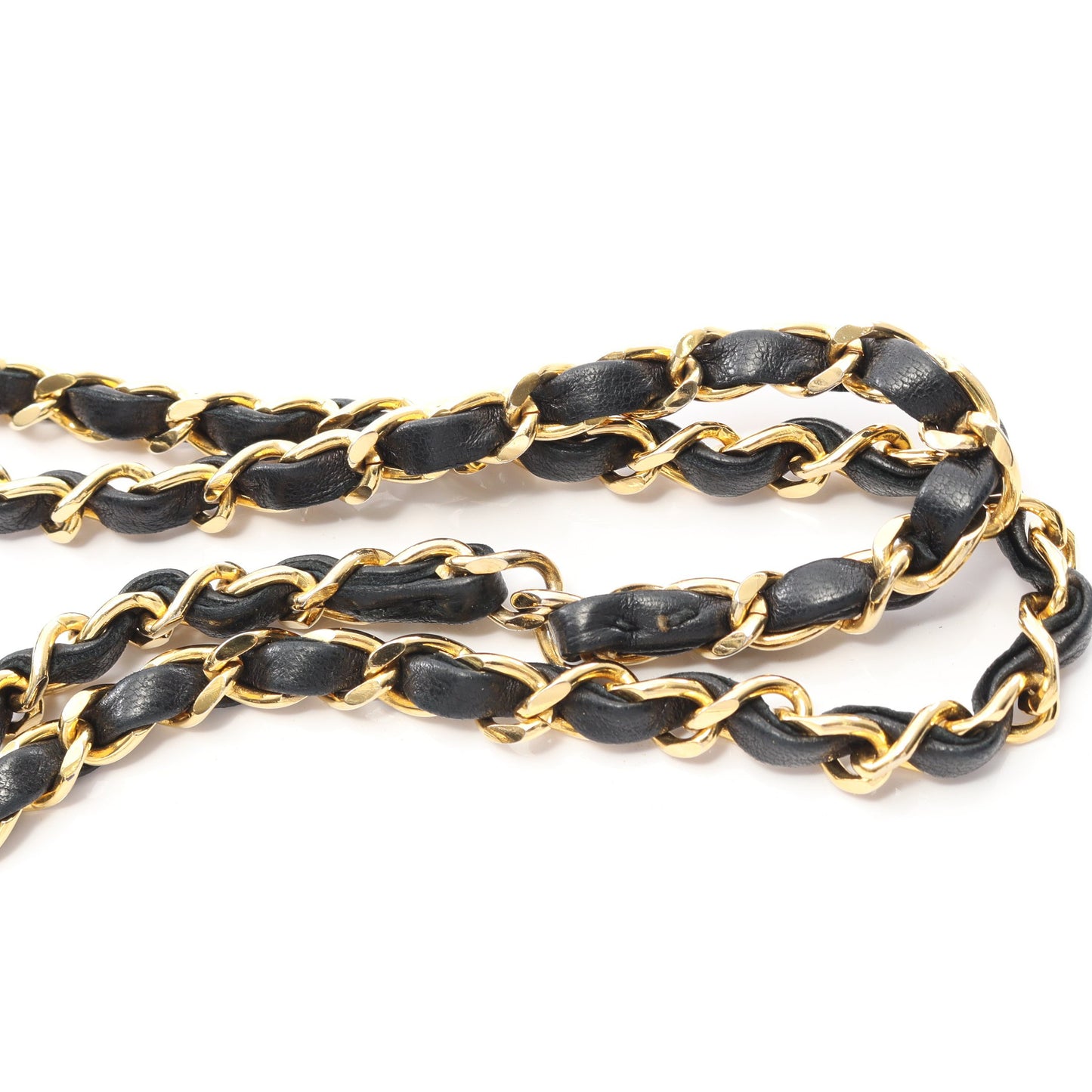 マトラッセ Wフラップ Wチェーンショルダーバッグ ラムスキン ブラック ゴールド金具 ヴィンテージ シャネル バッグ CHANEL
