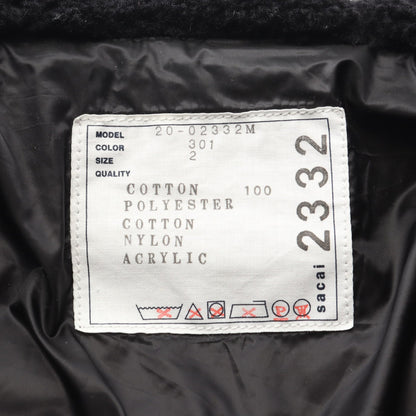 Dr.Woo ジャケット ペイズリー コットン グレー フード付き サカイ アウター sacai