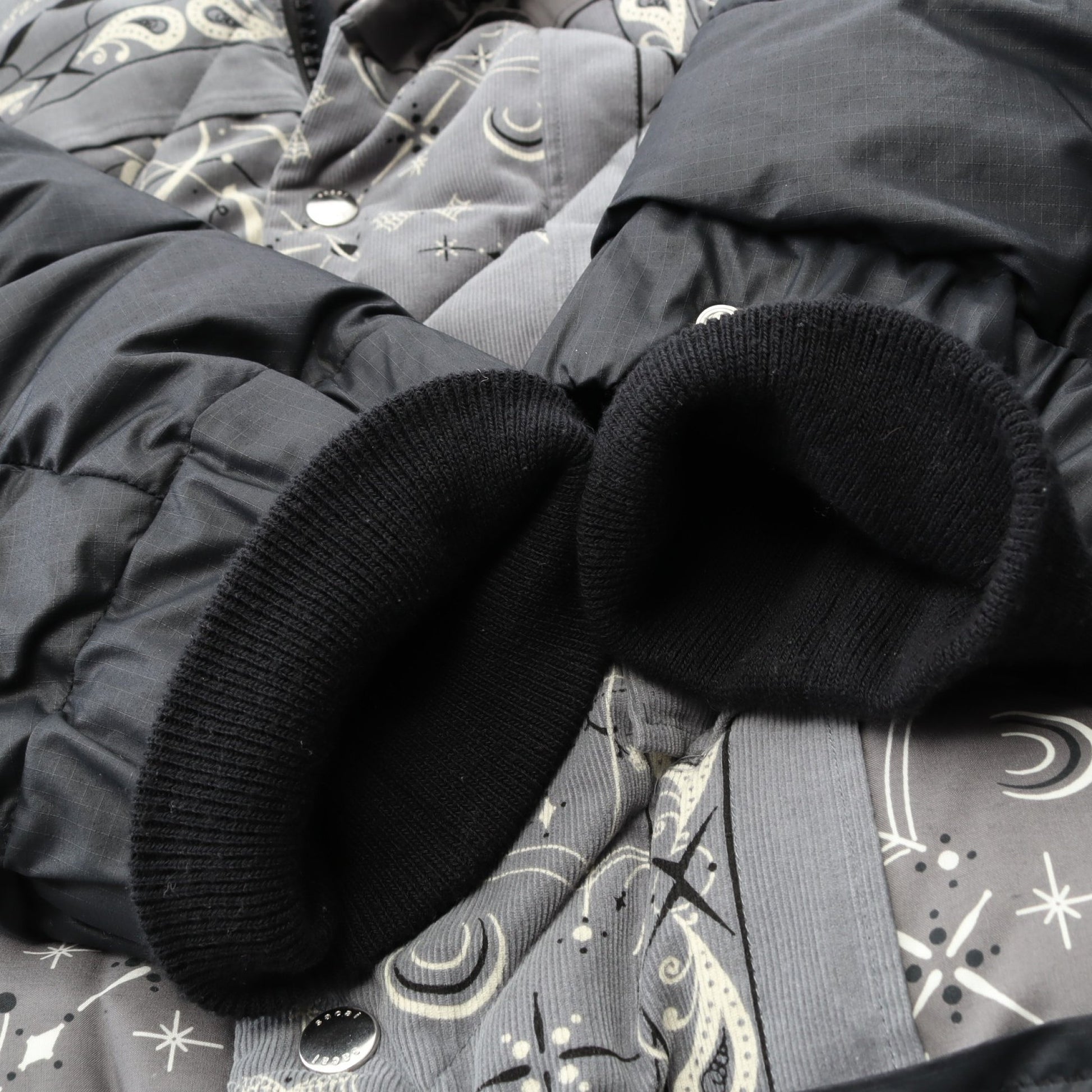 Dr.Woo ジャケット ペイズリー コットン グレー フード付き サカイ アウター sacai