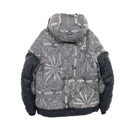 Dr.Woo ジャケット ペイズリー コットン グレー フード付き サカイ アウター sacai
