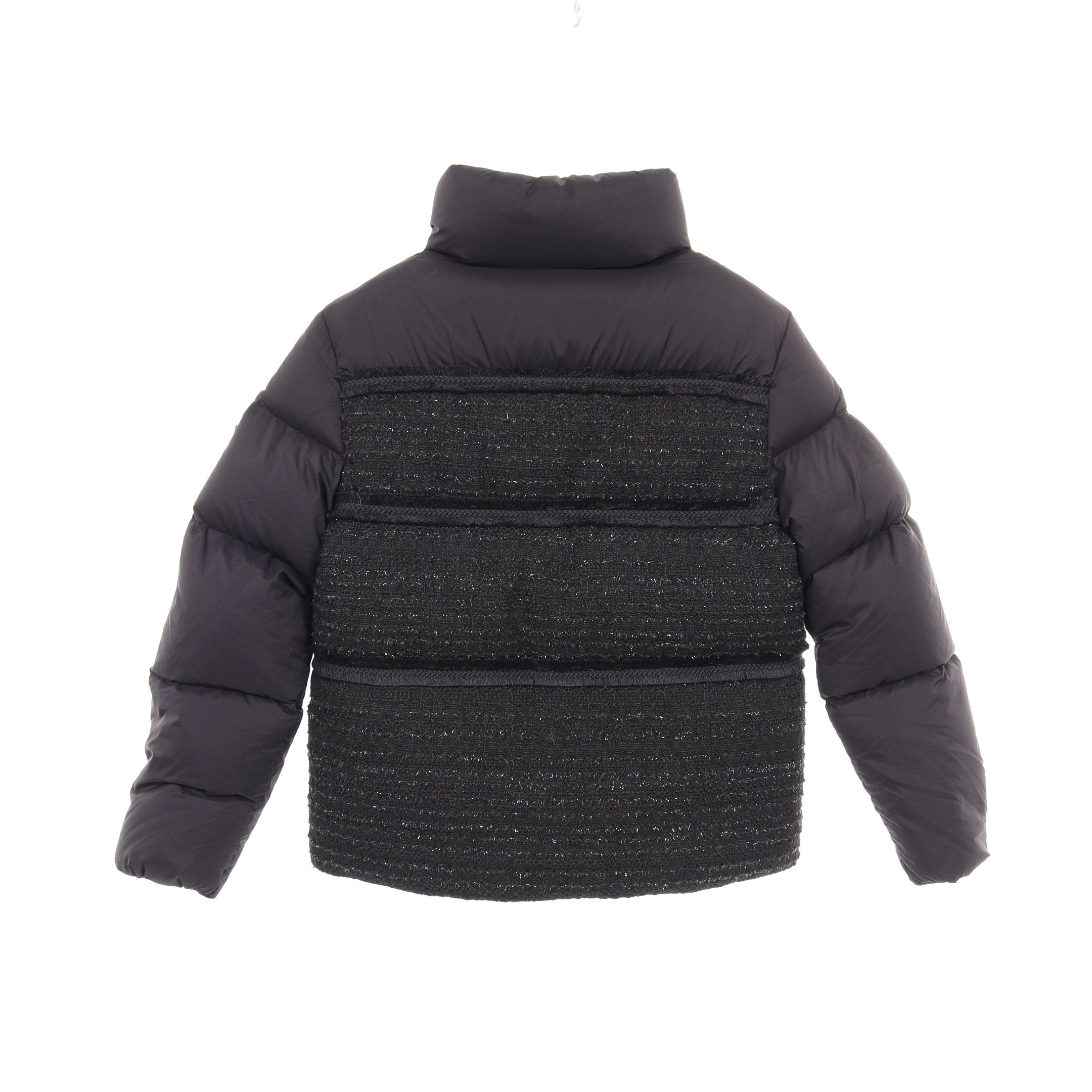 AUCUN ダウンジャケット ナイロン ツイード ブラック モンクレール – RECLO