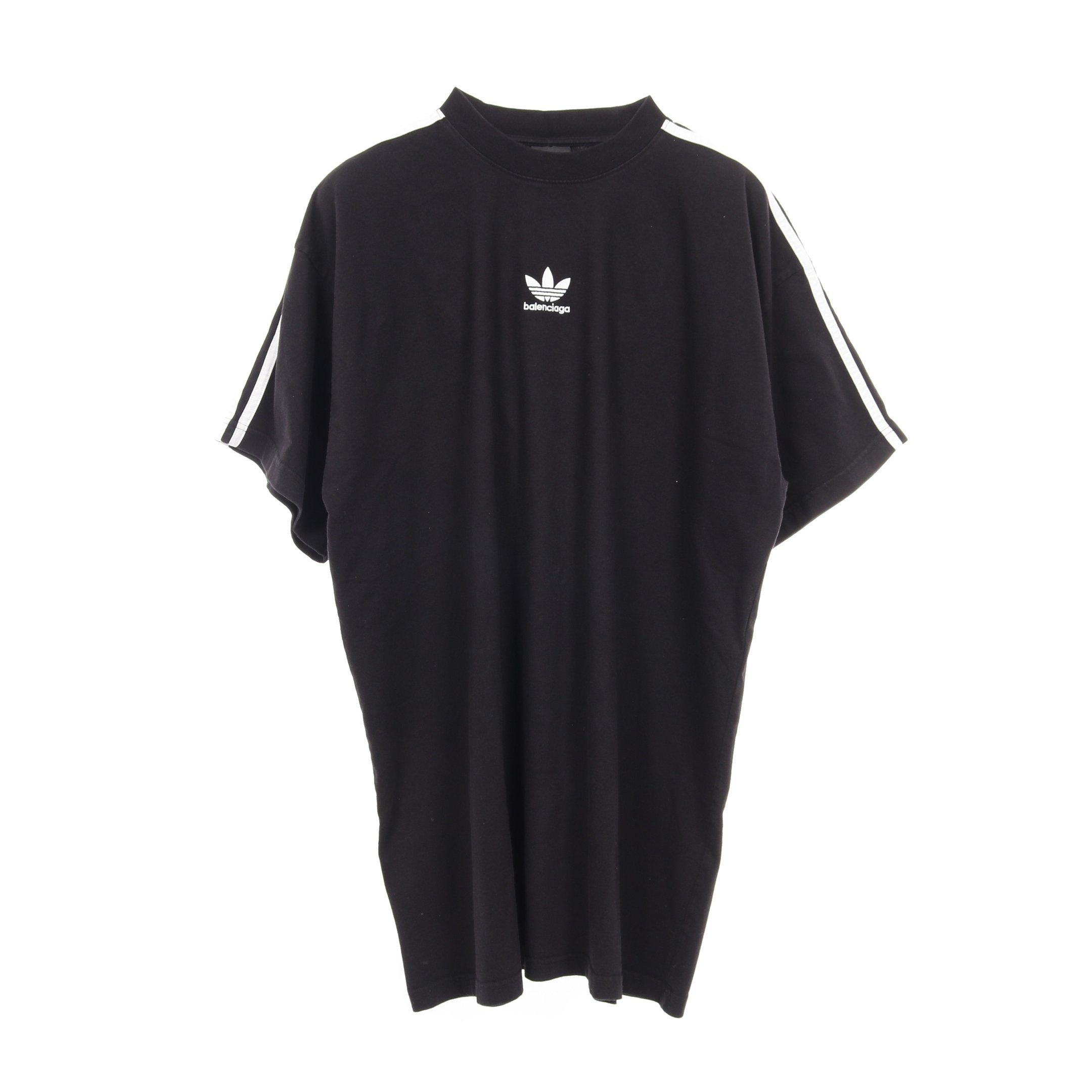 BALENCIAGA × adidas Tシャツ ロゴプリント コットン ブラック