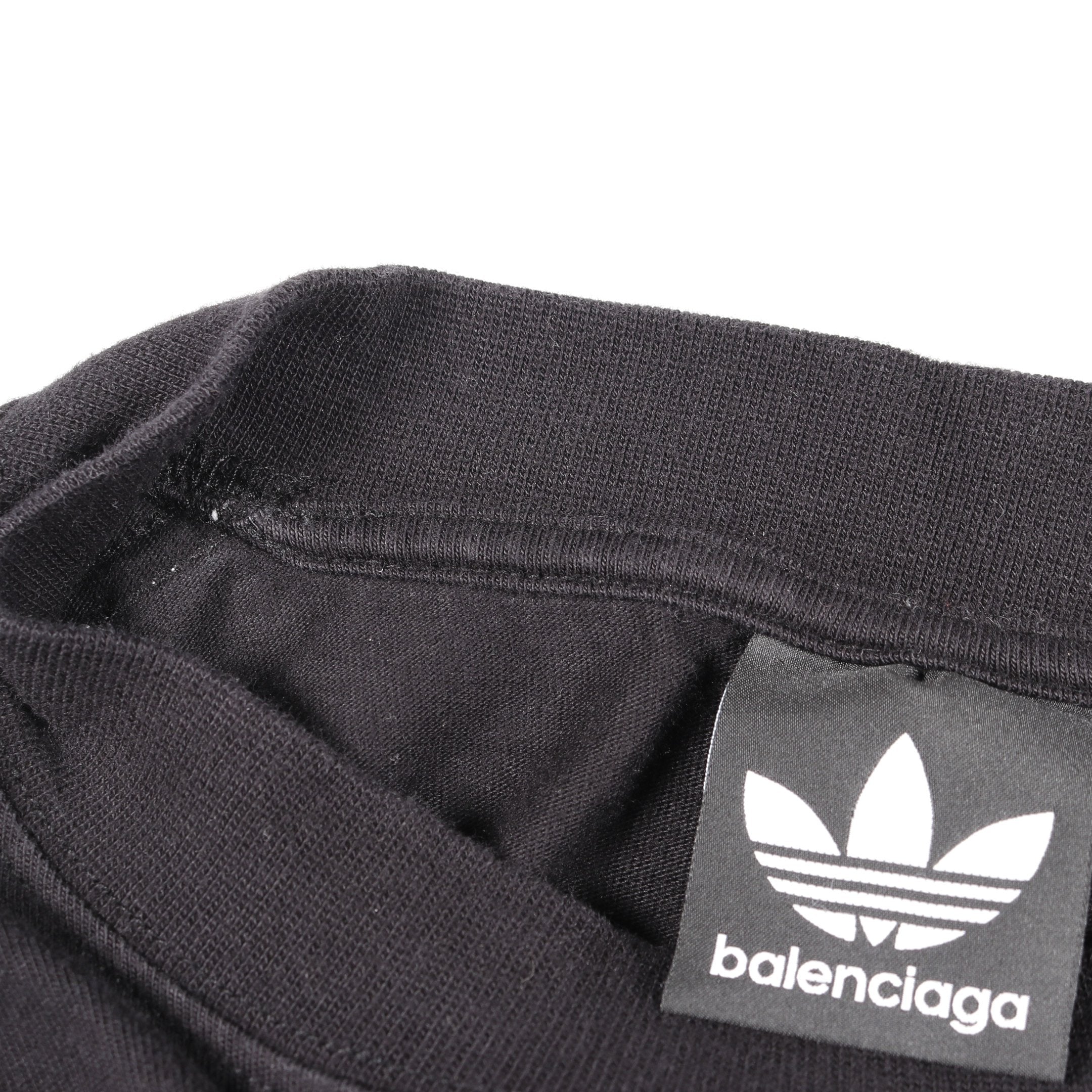 BALENCIAGA × adidas Tシャツ ロゴプリント コットン ブラック