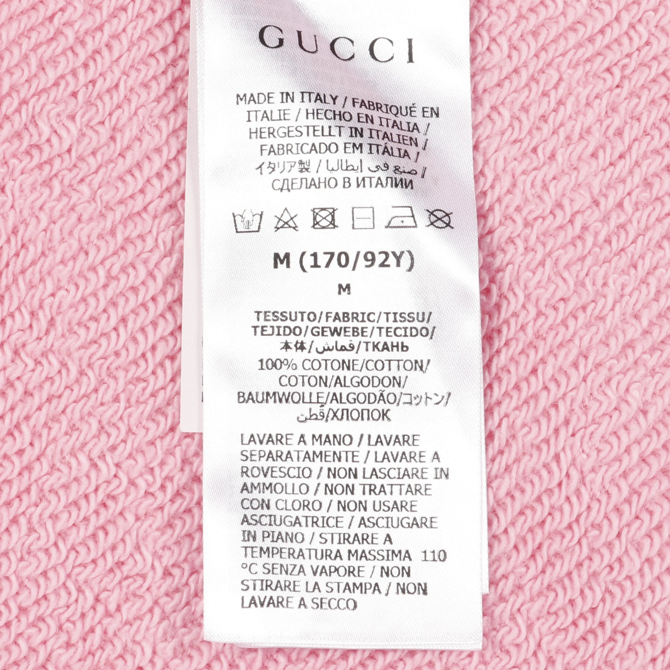 CHERRY GUCCI プルオーバーパーカー チェリー コットン ピンク