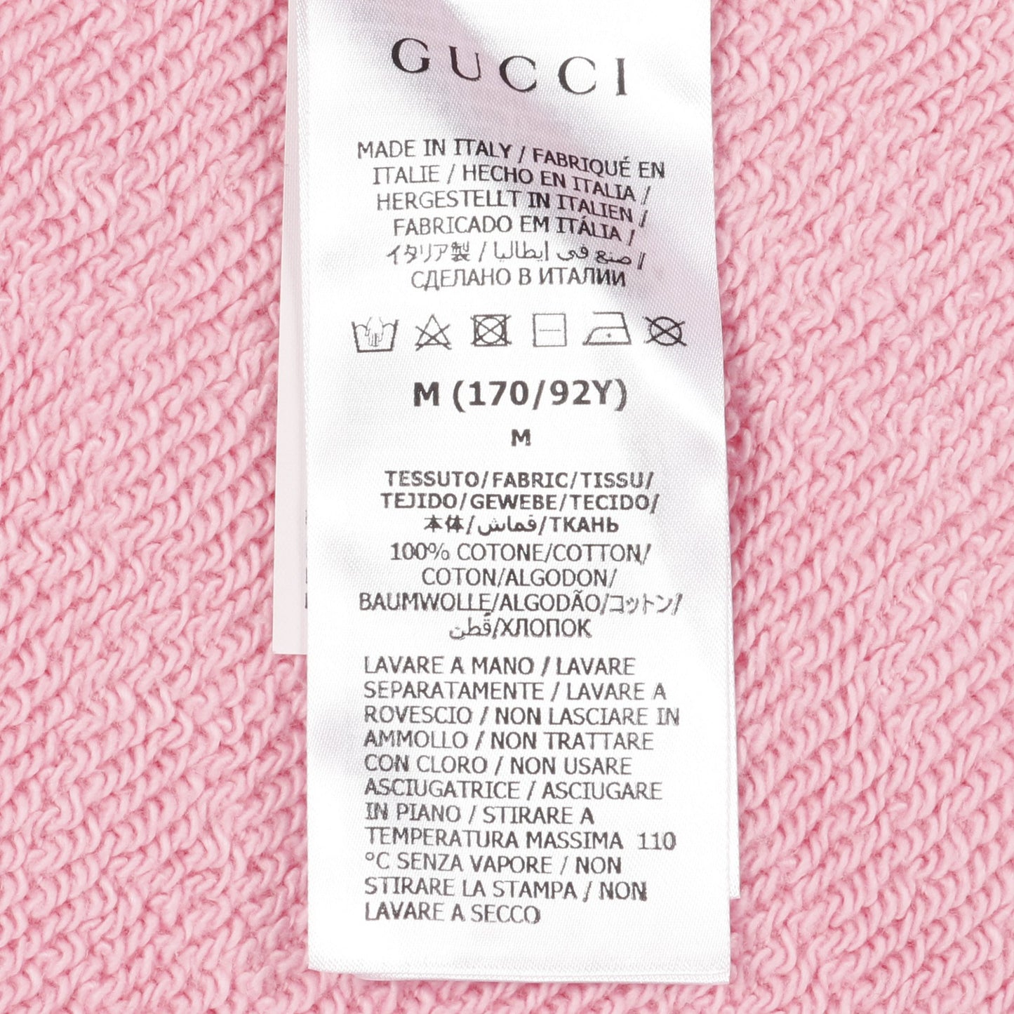 CHERRY GUCCI プルオーバーパーカー チェリー コットン ピンク ターコイズブルー グッチ トップス GUCCI