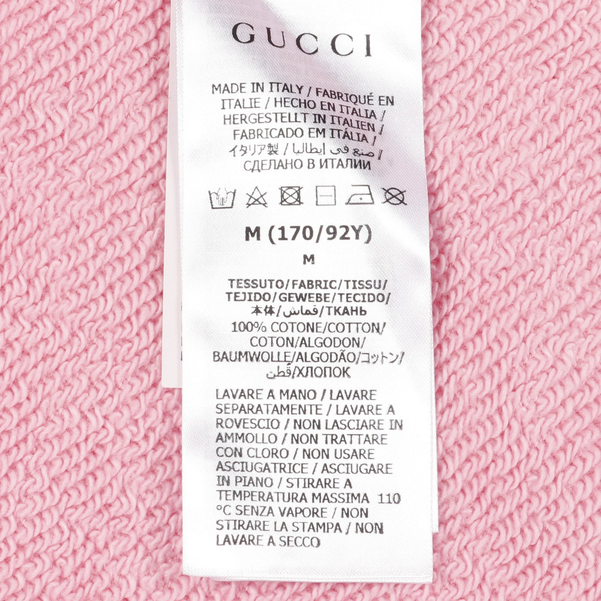 CHERRY GUCCI プルオーバーパーカー チェリー コットン ピンク ターコイズブルー グッチ トップス GUCCI