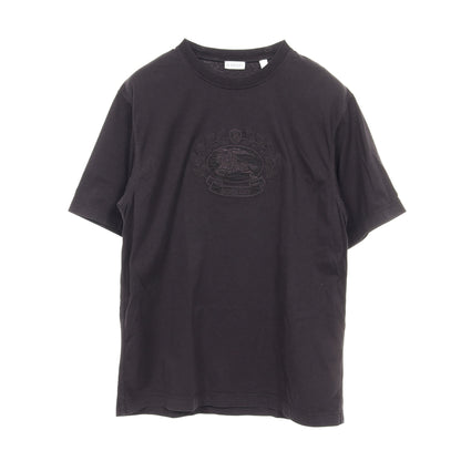 EKD Tシャツ ロゴ刺繍 コットン ブラック バーバリー トップス BURBERRY
