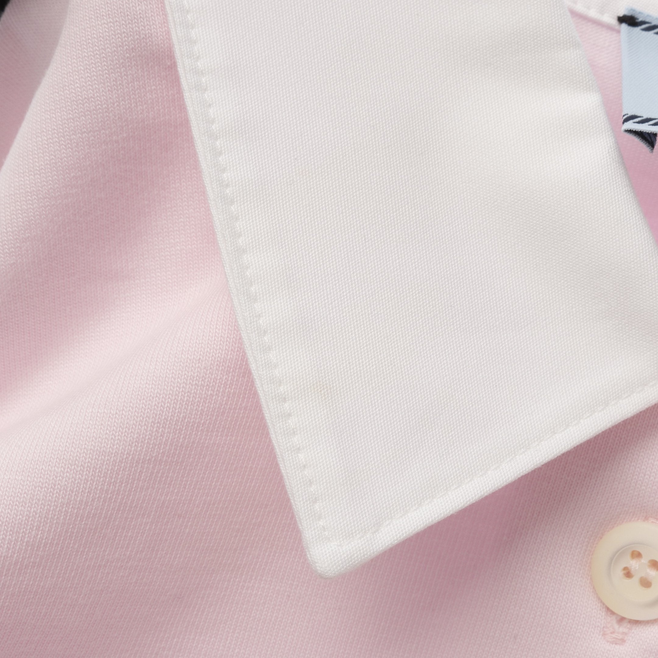 PRADA SPORTS プラダスポーツ　ポロシャツ　レディース　ピンク ジャージー ポロシャツ クロップド ポロシャツ 長袖 ロゴ刺繍 コットン