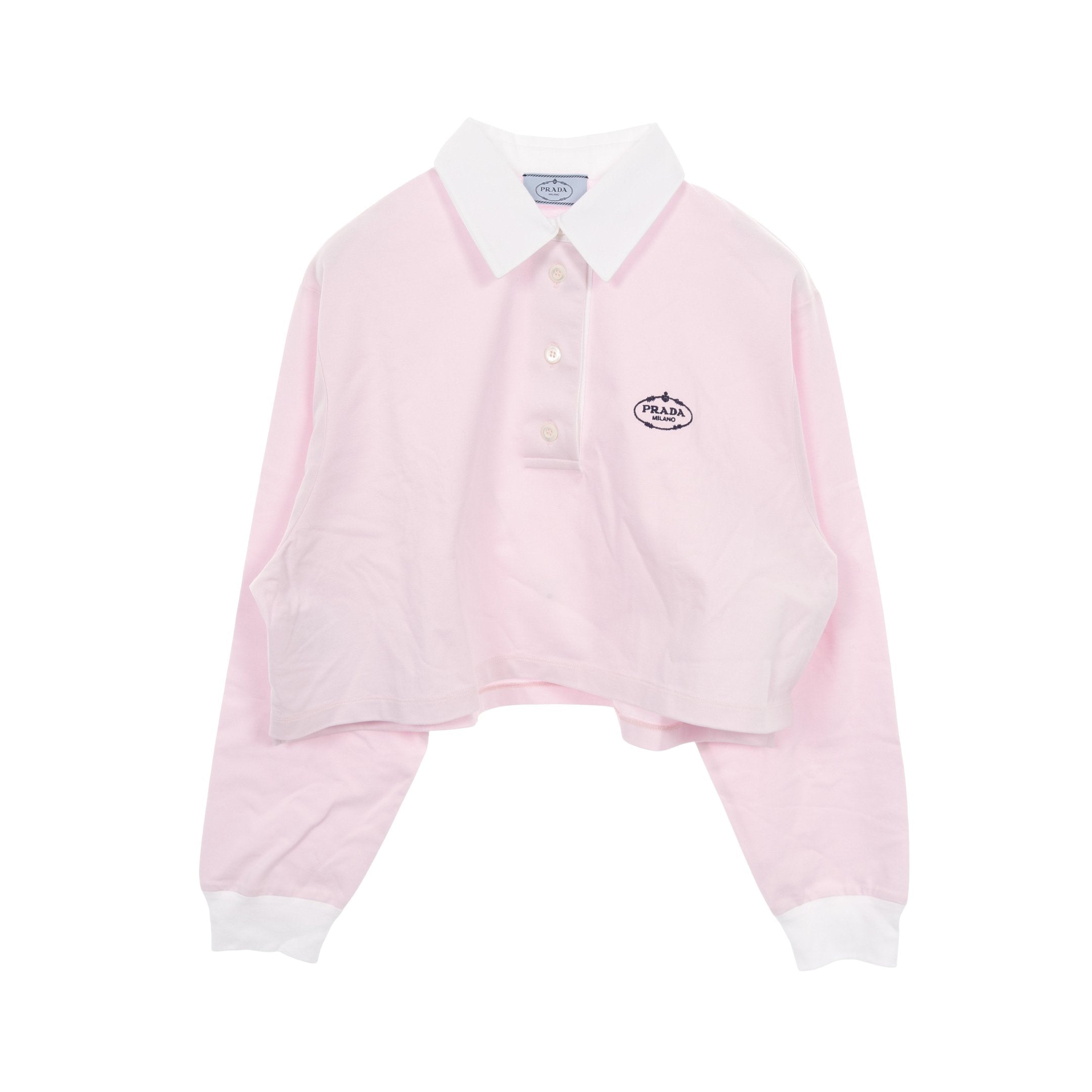 PRADA長袖ポロシャツ 中古・古着通販】PRADA (プラダ) 長袖ポロシャツ ネイビー サイズ:M