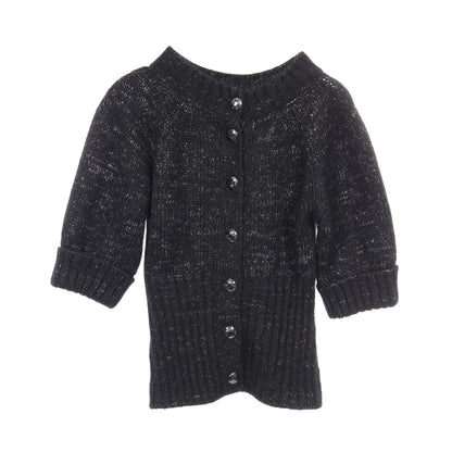 ココマークボタン ニット カシミヤ モヘヤ ブラック シャネル トップス CHANEL