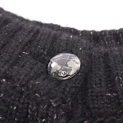 ココマークボタン ニット カシミヤ モヘヤ ブラック シャネル トップス CHANEL