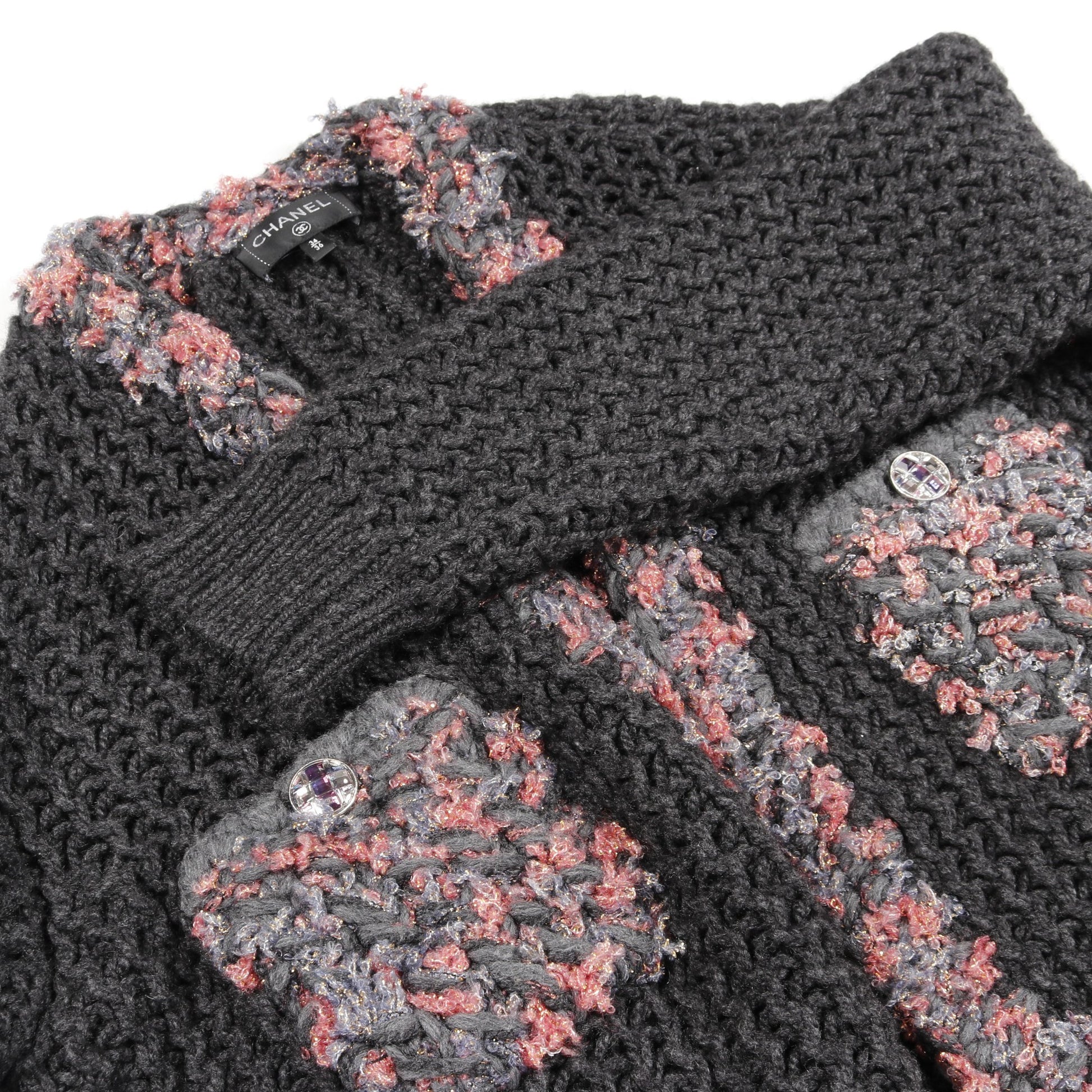 ココマークボタン カーディガン カシミヤ グレー ピンク シャネル トップス CHANEL