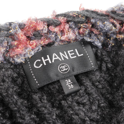 ココマークボタン カーディガン カシミヤ グレー ピンク シャネル トップス CHANEL