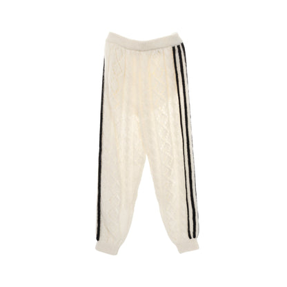 GUCCI × adidas ニット スウェットパンツ モヘヤ オフホワイト ブラック グッチ ボトムス GUCCI