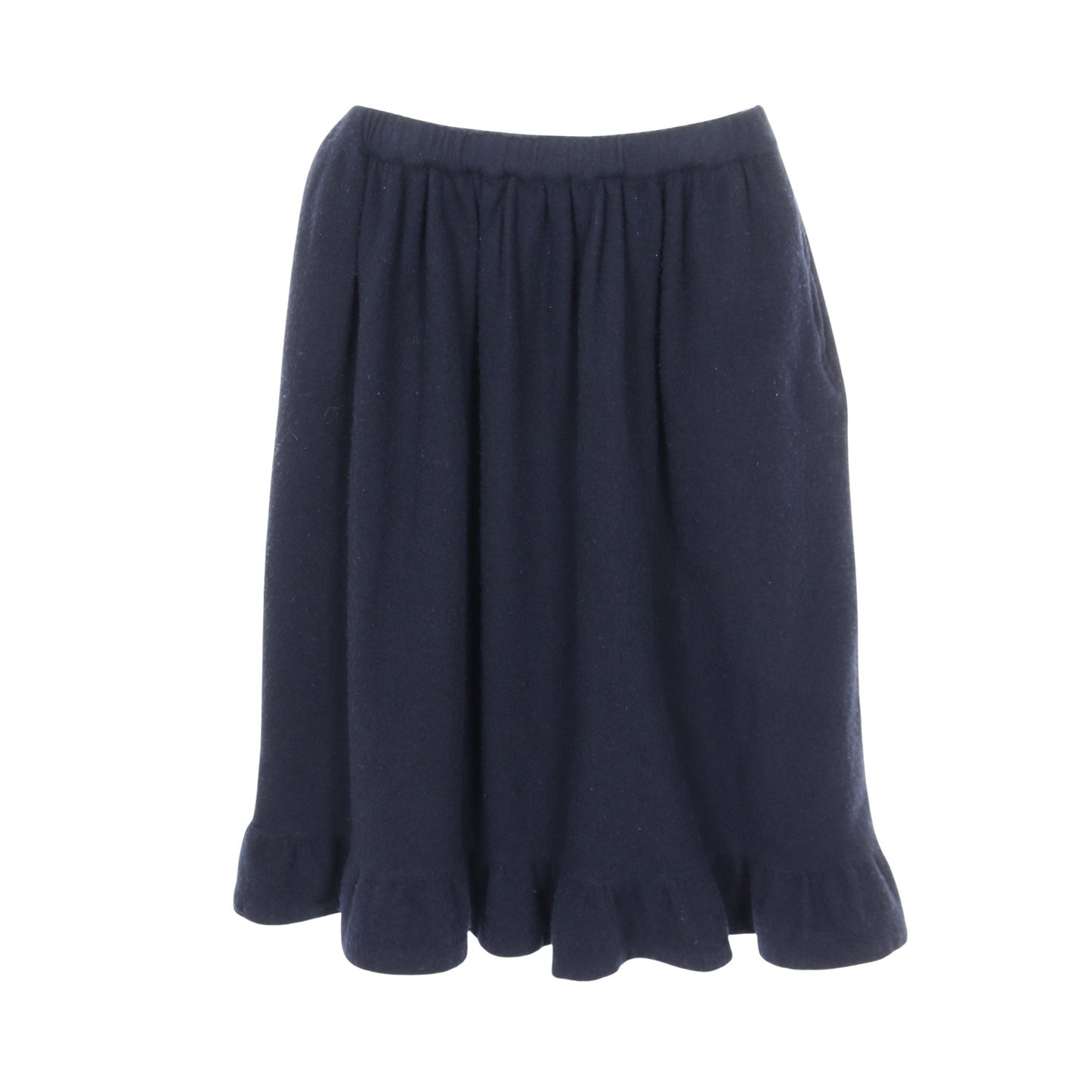 スカート ウール ネイビー フリル コムデギャルソンガール ボトムス COMME des GARCONS GIRL