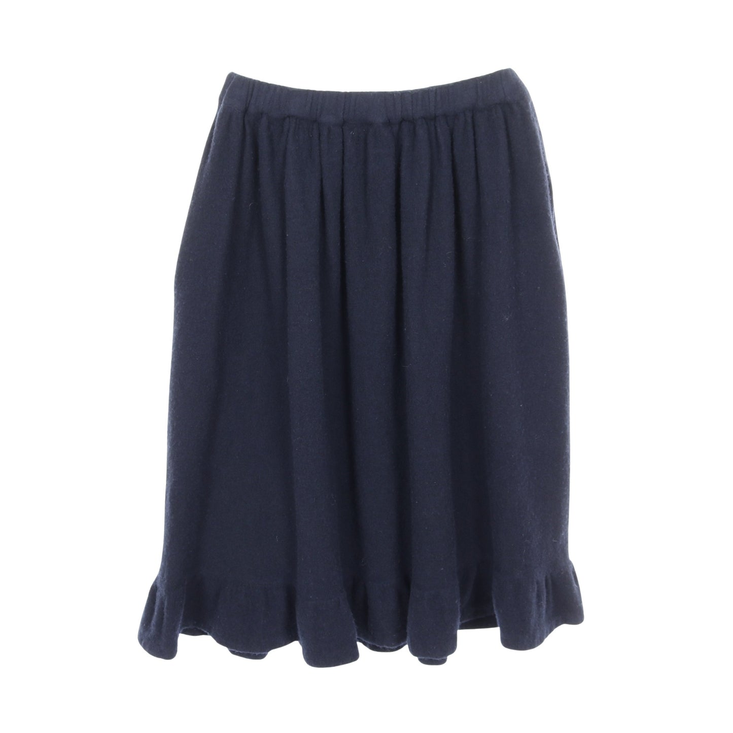 スカート ウール ネイビー フリル コムデギャルソンガール ボトムス COMME des GARCONS GIRL