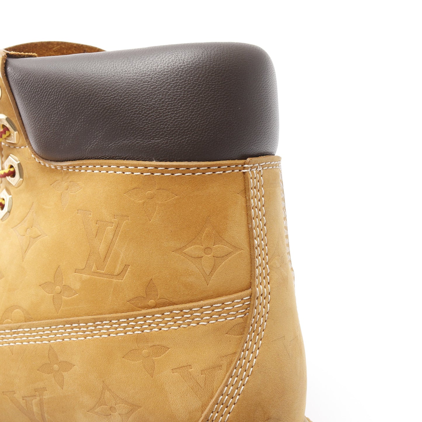 LV × Timberland 6-IN アンクルブーツ ショート ブーツ ヌバック レザー ベージュ ダークブラウン ルイヴィトン シューズ LOUIS VUITTON
