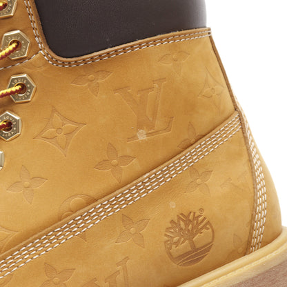 LV × Timberland 6-IN アンクルブーツ ショート ブーツ ヌバック レザー ベージュ ダークブラウン ルイヴィトン シューズ LOUIS VUITTON