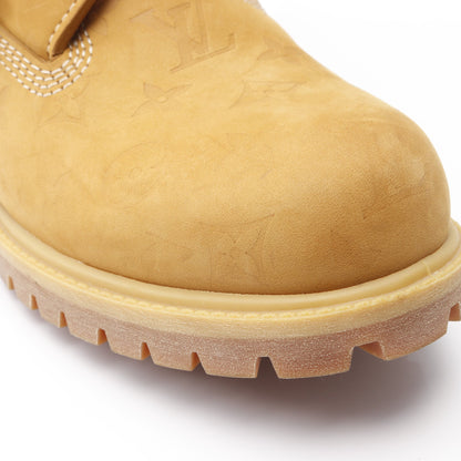 LV × Timberland 6-IN アンクルブーツ ショート ブーツ ヌバック レザー ベージュ ダークブラウン ルイヴィトン シューズ LOUIS VUITTON