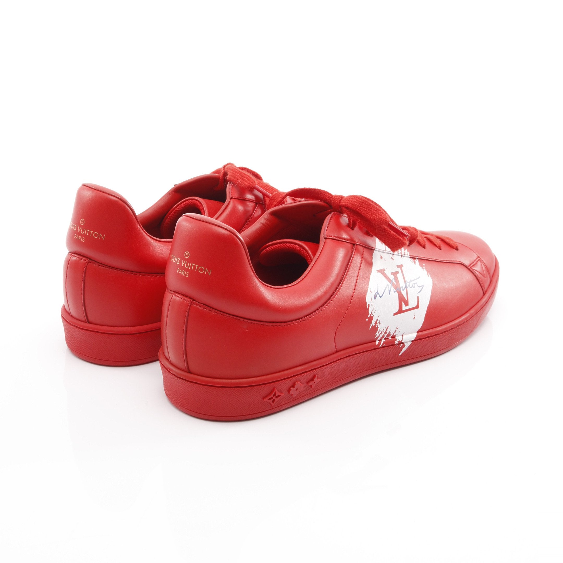 美品ルイ・ヴィトン/ミドルカットレザースニーカー/MS0174 9 美品ルイ・ヴィトン/ミドルカットレザースニーカー/MS0174 9