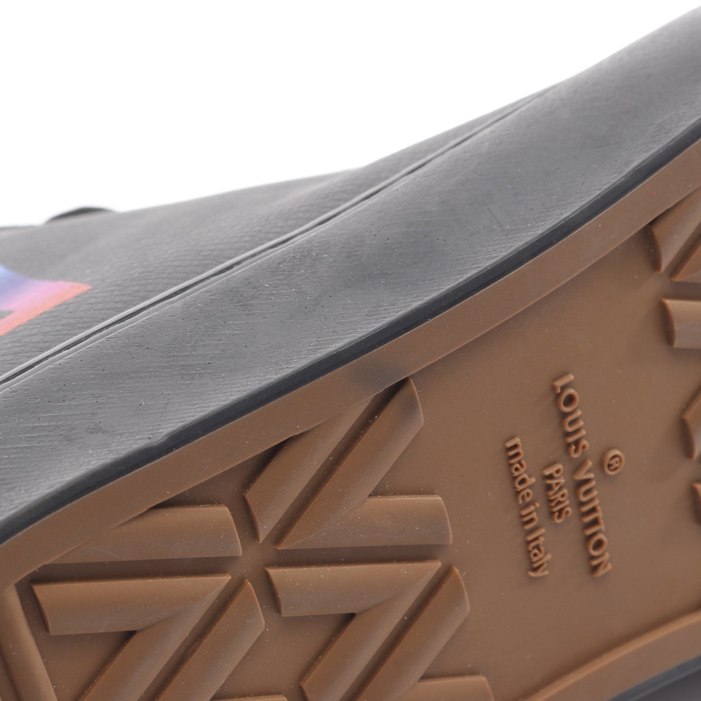 タトゥーライン ハイカットスニーカー レザー ブラック マルチカラー ルイヴィトン シューズ LOUIS VUITTON